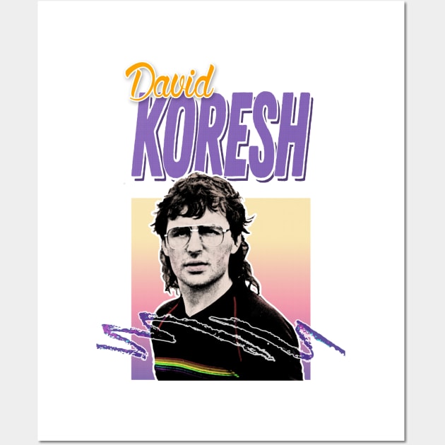 David Koresh - 90s Style Aesthetic Tribute Design Wall Art by DankFutura